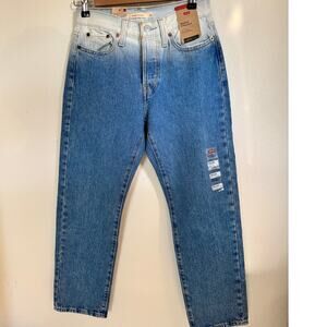 NWT Levi's Wedgie Straight Jeans Two-Tone‎ Size 26 (28" inseam) Women's